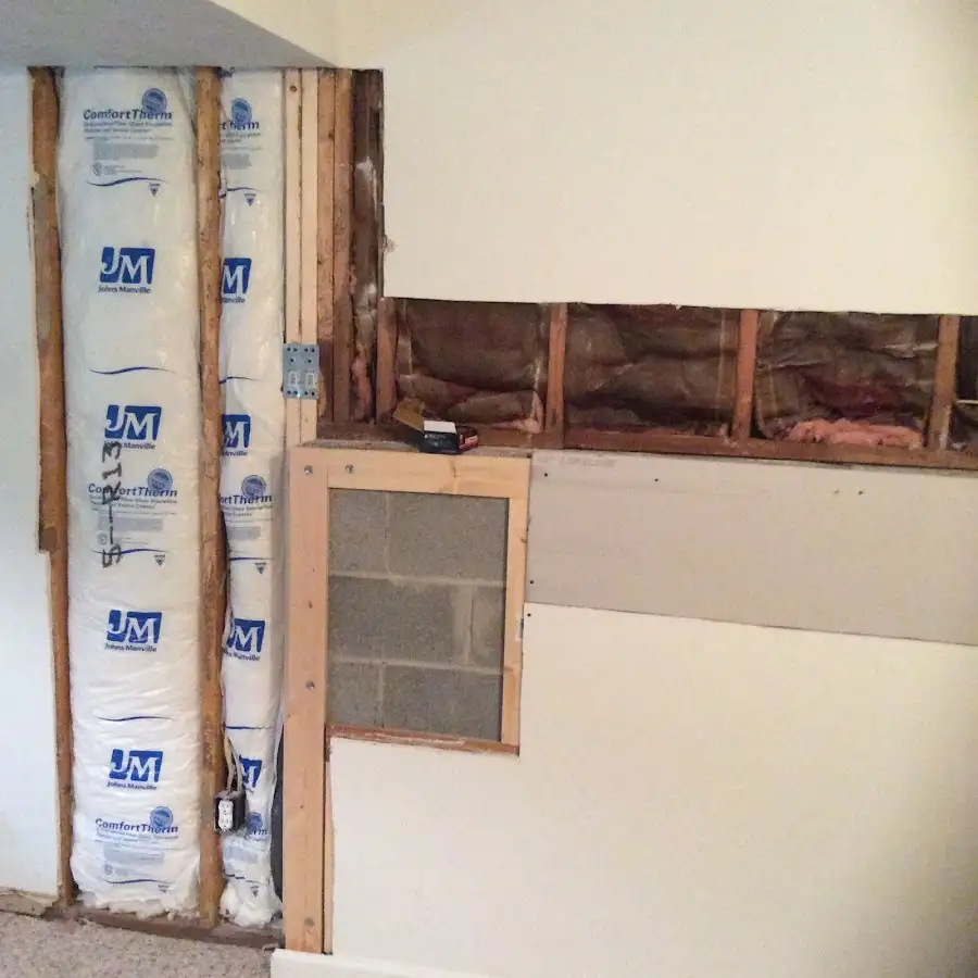 Wall insulation replacement during Structural Drying in Buenaventura Lakes